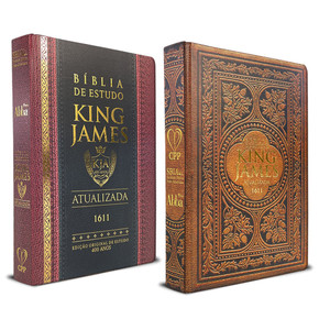 Kit Bíblias de Estudo King James Atualizada | Hipergigante | Full Collor | Capa Dura