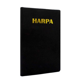 Harpa Cristã | Letra Gigante Capa Almofadada Preta Com Letra Dourada