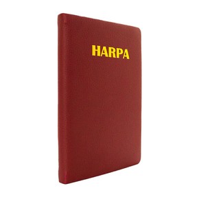 Harpa Cristã | Letra Gigante Capa Almofadada Bordô Com Letra Dourada