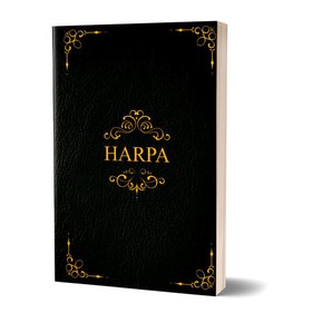 Harpa | Letra Gigante Capa Brochura Preta Clássica