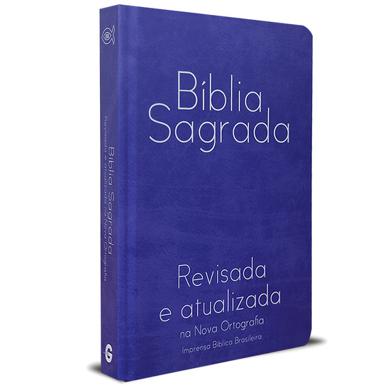 Bíblia Sagrada - Revisada e Atualizada (Semi luxo - Azul)