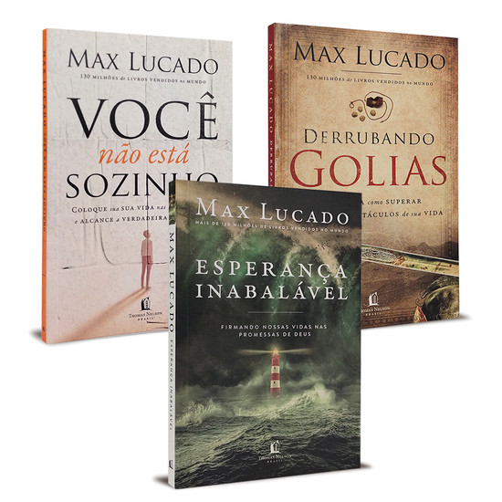Combo 3 livros - Max Lucado 