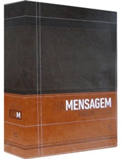 Bíblia A Mensagem (Luxo Marrom e Café)