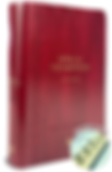 Foto Bíblia Thompson com Índice - Letra Grande AEC | Capa Luxo - Vinho