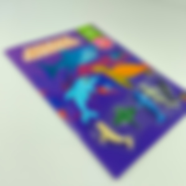 Foto Livro Infantil Animais Marinhos - Para Ler, Brincar e Colorir