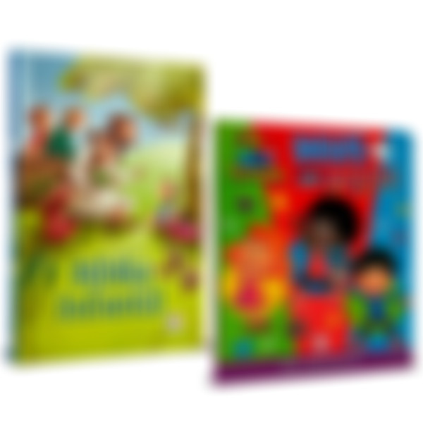Foto Kit Primeiros Passos com Jesus: Livro Pop-up 3 Palavrinhas + Bíblia Infantil Almofadada