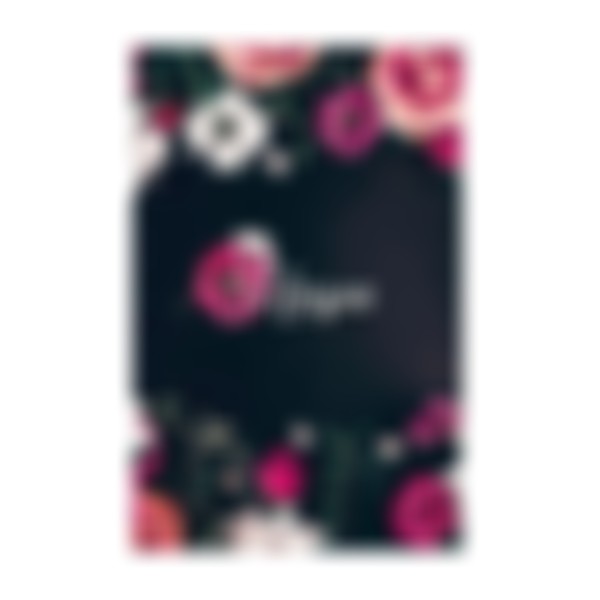 Foto Harpa Letra Gigante Capa Brochura Floral Pink