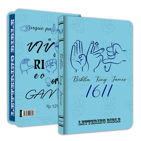 Foto Bíblia King James 1611 | Ultra Fina | Lettering Bible | Sinais