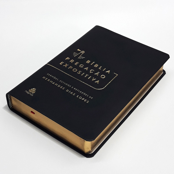 Foto Bíblia Pregação Expositiva - Hernandes Dias Lopes (Luxo Preta)