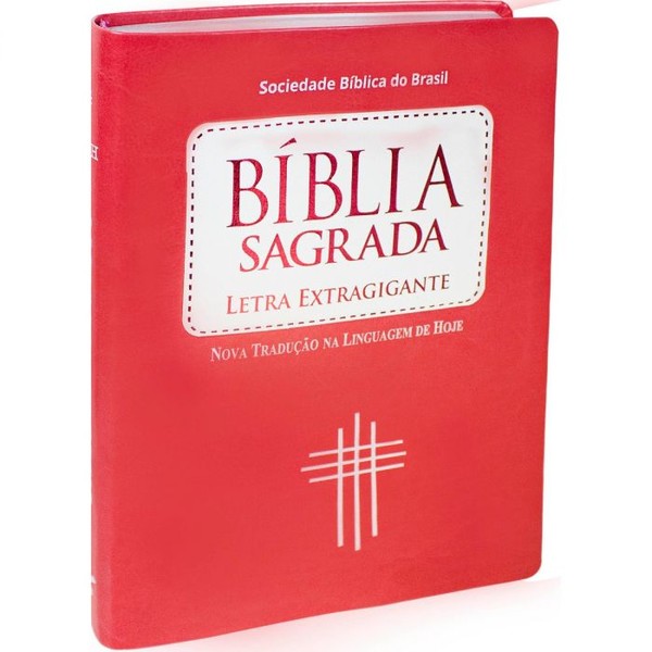 Foto Bíblia Sagrada Letra Extragigante - Luxo Pêssego