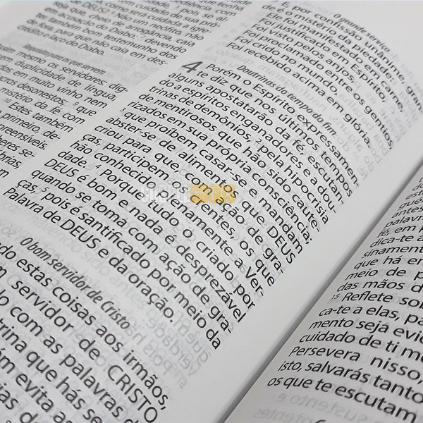 Foto Bíblia Textual - Luxo Marrom