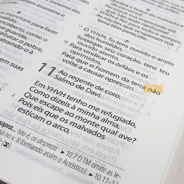 Foto Bíblia Textual - Luxo Marrom