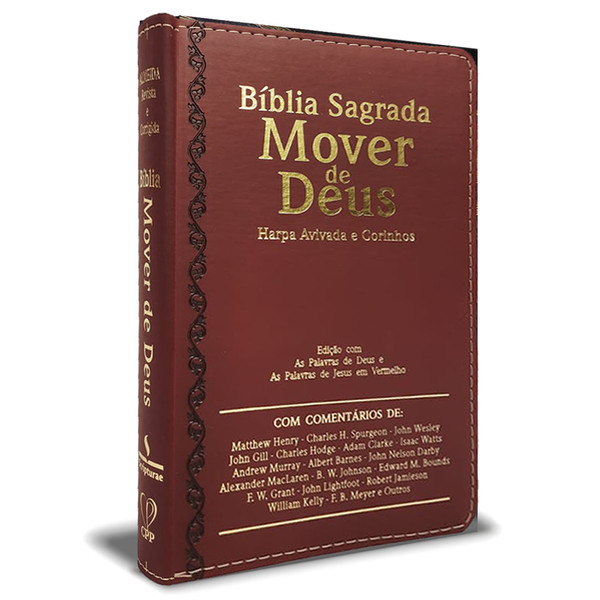 Bíblia Sagrada Mover de Deus - ARC - capa luxo - rosa