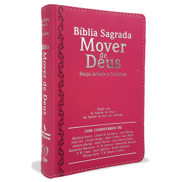 Bíblia Sagrada Mover de Deus - ARC - capa luxo - pink