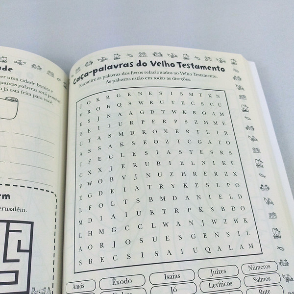 Histórias da Bíblia - Livro de Atividades Infantil - Passatempos, jogos dos  erros, caça-palavras, desenhos para colorir