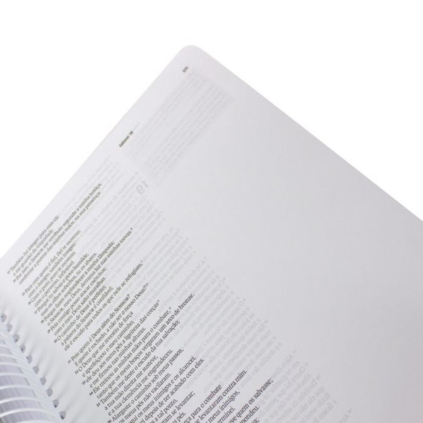 Foto Bíblia em Espiral com espaço para anotações Jornada (Aquarela Azul)