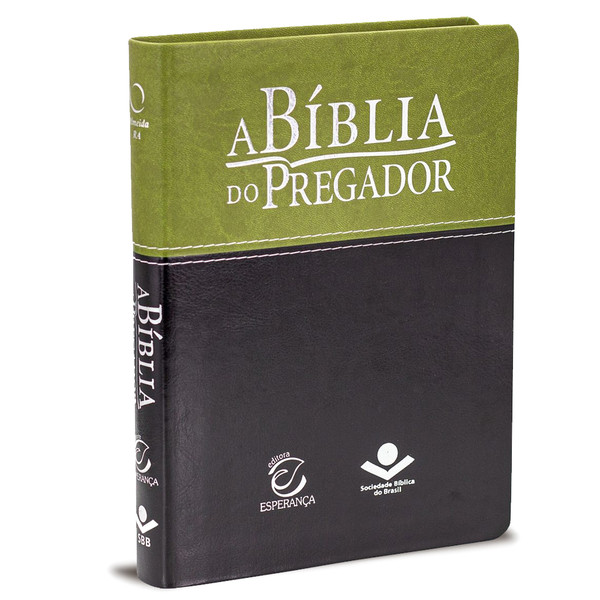 Foto A Bíblia do Pregador - Grande | Verde e Preta