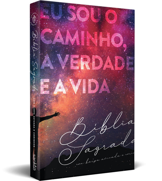 Foto Bíblia Eu sou o caminho | ARC | Harpa e Corinhos - Letra Normal