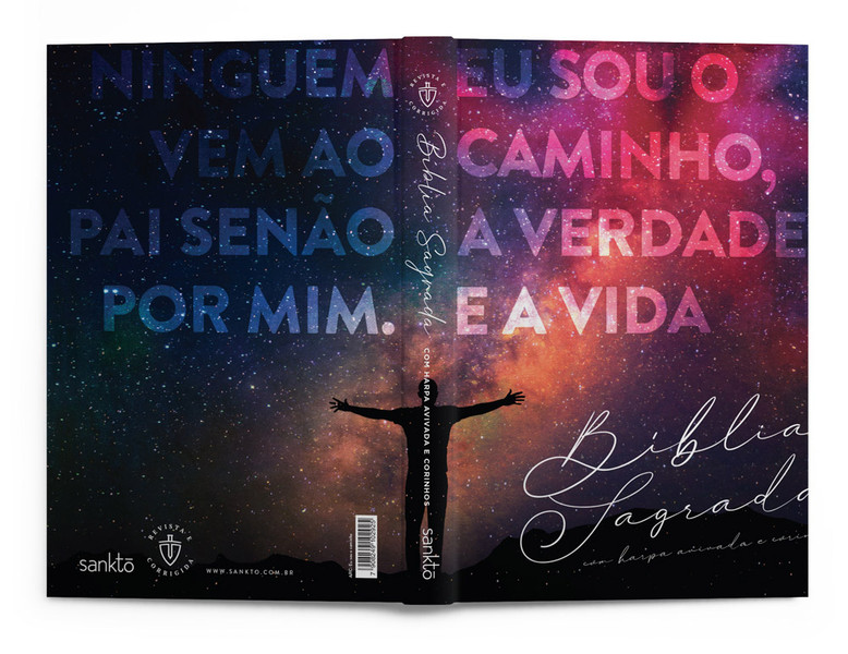 Foto Bíblia Eu sou o caminho | ARC | Harpa e Corinhos - Letra Normal