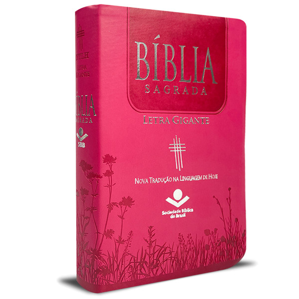Foto Bíblia Letra Gigante NTLH - Sem Índice (Pink)