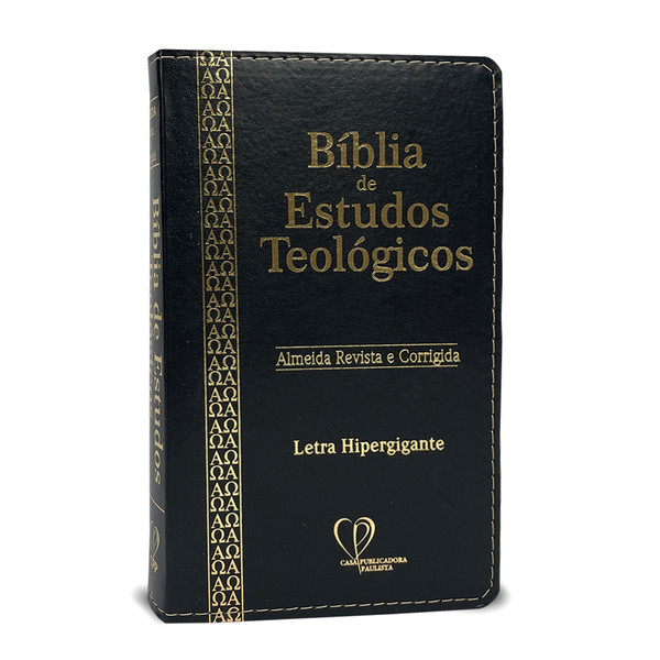 Foto Bíblia de Estudos Teológicos - Letra Hipergigante | Preta