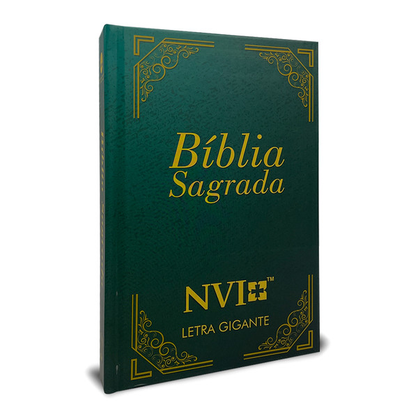 Foto Bíblia Sagrada NVI Letra Gigante | Moldura Verde