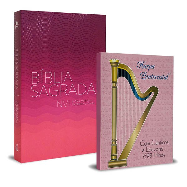 Foto Bíblia Sagrada NVI (Brochura - Econômica) + Harpa Cristã