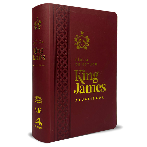 Foto Bíblia de Estudo King James Atualizada | Vinho