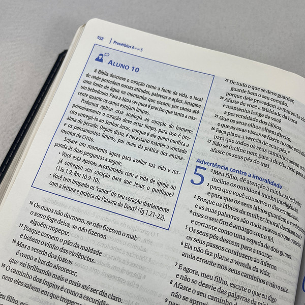 Foto Bíblia da Escola Bíblica NAA | Azul