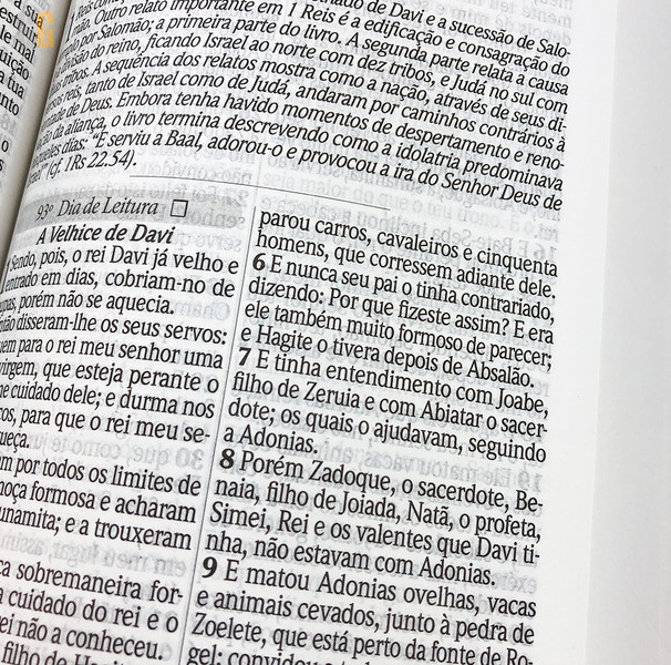 Bíblia com 365 Reflexões e Plano de Leitura em Um Ano Capa Azul