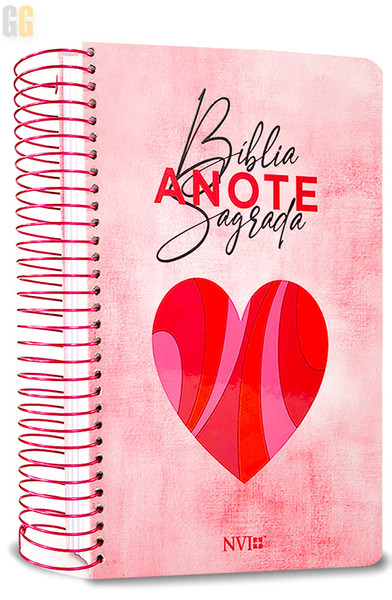 Foto Bíblia Anote - NVI | Bíblia feminina com Espaço para anotações | Rosa
