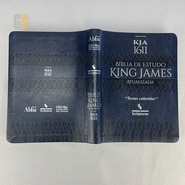 Foto Bíblia de Estudo King James Atualizada | Azul Petróleo