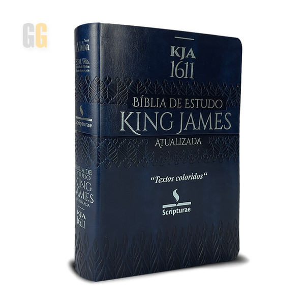 Foto Bíblia de Estudo King James Atualizada | Azul Petróleo