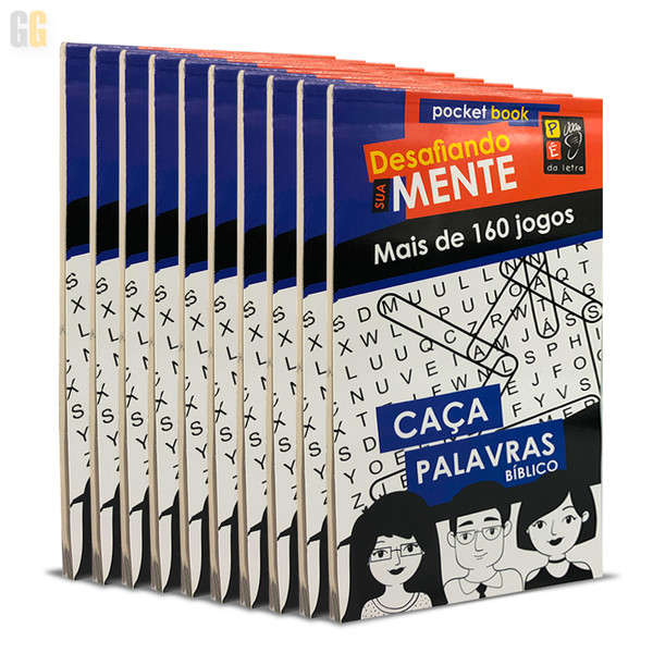 Pack 10 Livretos  Caça Palavras Bíblico