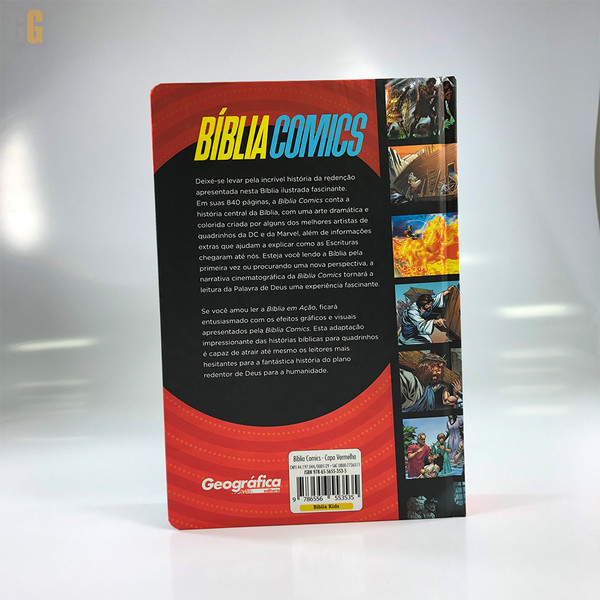 Foto Bíblia Comics | Capa Vermelha