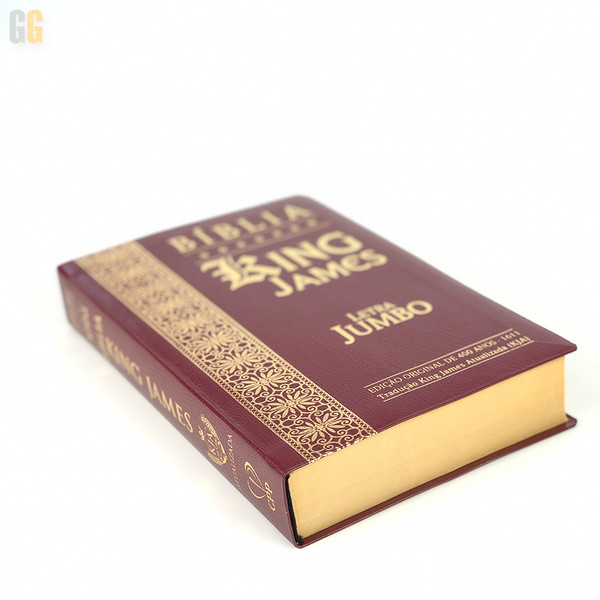 Foto Bíblia King James - Letra Jumbo | Bordo