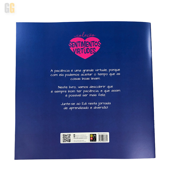Foto Paciência - Coleção Sentimentos e Virtudes | 2 a 6 anos | Capa brochura