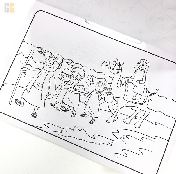 Foto Colorindo Histórias Bíblicas - Com Adesivos | Livro Infantil de 5 a 10 anos