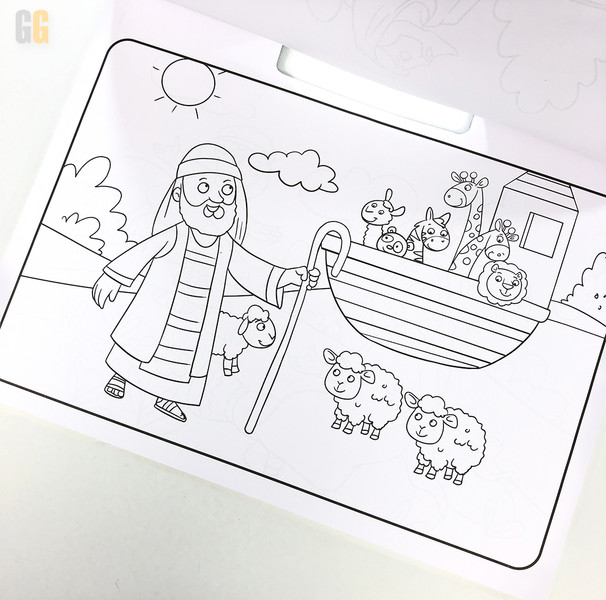 Foto Colorindo Histórias Bíblicas - Com Adesivos | Livro Infantil de 5 a 10 anos