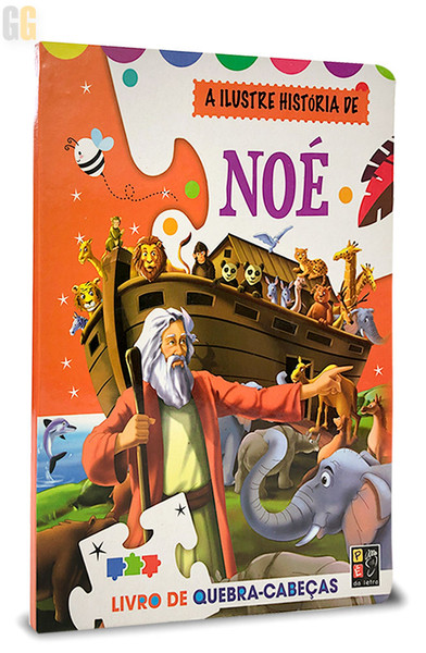 Livro Infantil A Arca De Noé Quebra-Cabeça - Distribuidora Ebenezer