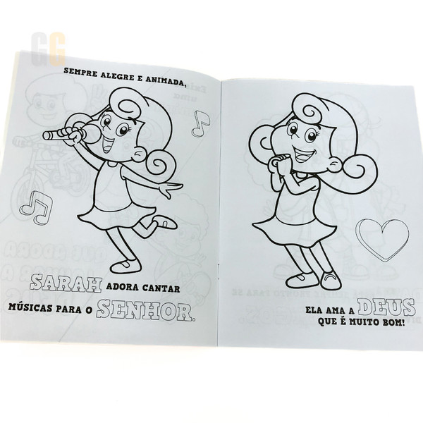 Foto Livro Infantil: Cores do Amor para Colorir | 3 Palavrinhas