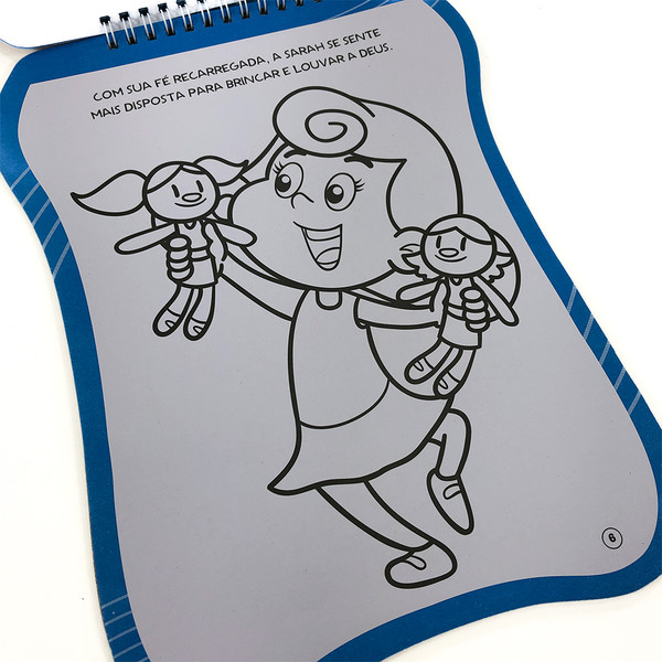 Foto Livro Infantil de Colorir com Adesivos - 3 palavrinhas | Idade 4+