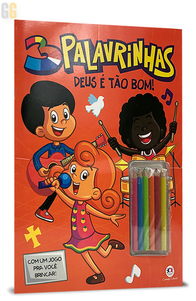 Livro Infantil com Jogos - 3 Palavrinhas