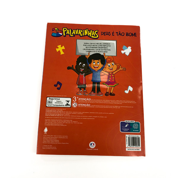 Livro Infantil com Jogos - 3 Palavrinhas