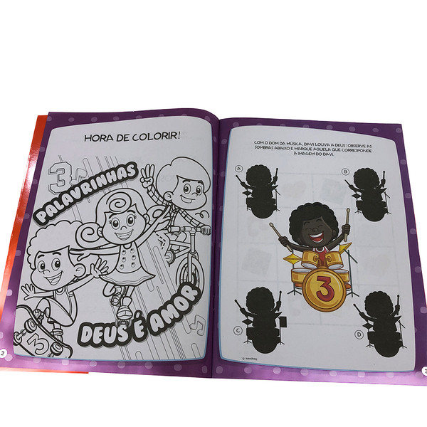 Livro Infantil com Jogos - 3 Palavrinhas