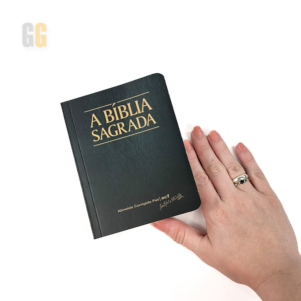 Foto Bíblia Sagrada Pequena ACF - Letra Média | Brochura