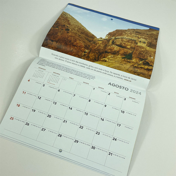 Foto Calendário de Parede Pão Diário | 2024 Terras Bíblicas