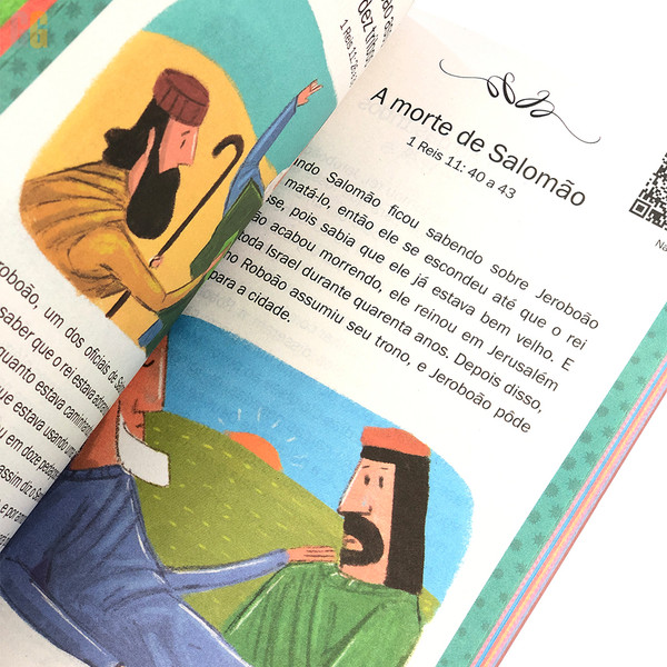 Foto 365 Desenhos Bíblicos + 365 Atividades Bíblicas + 365 Histórias Bíblicas para ler e ouvir - Com QR Code