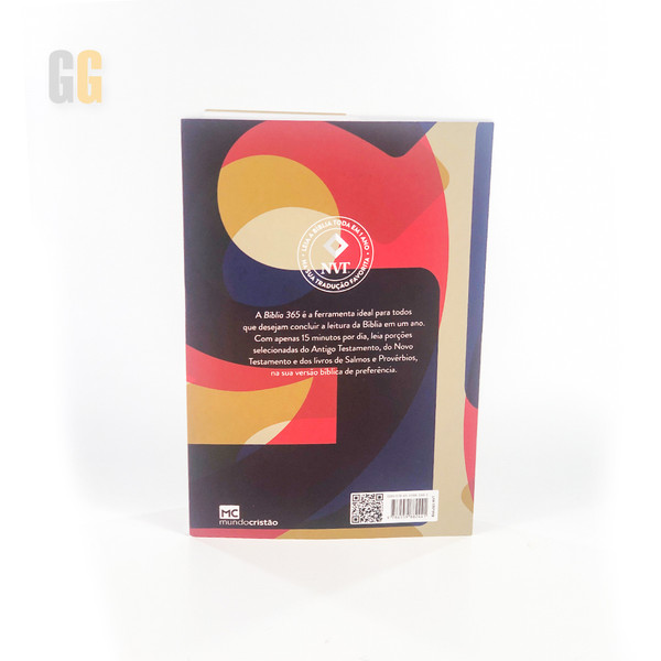 Foto Bíblia Sagrada 365 NVT | Capa Quadros Brochura