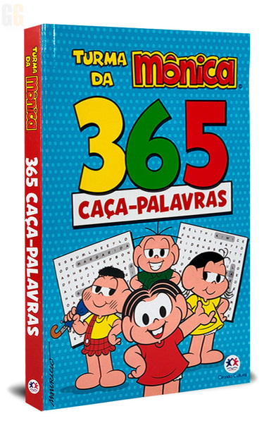 Livro Turma da Mônica - 365 Caça-palavras Crianças Filhos Infantil